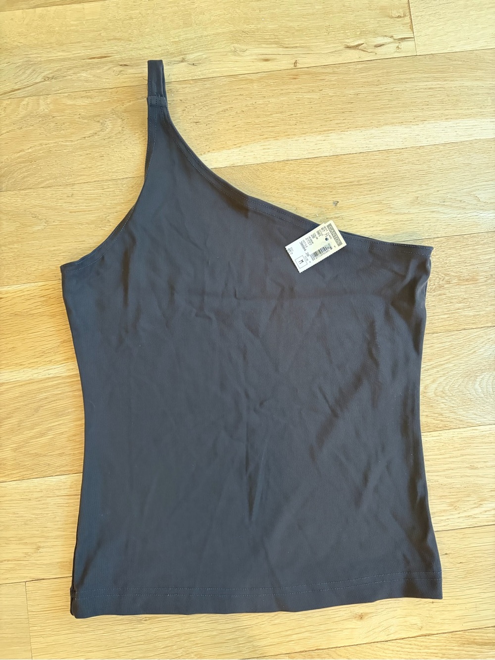 NWT Vintage One-Shoulder Brown Tank Top